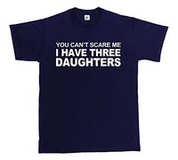 Fancy A Snuggle You Can't Scare Me I Have 3 Daughters Mens T-Shirt Small Navy