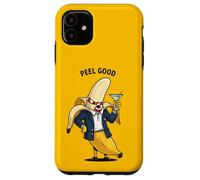 Fancy Banana Cartoon Suit and Cocktail Vibe Case for iPhone 11