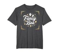 Fancy Boo: Boo-JEE Halloween Ghost Art for Spooky Style T-Shirt, Men's Big and Tall, Dark Heather Grey, 2X Tall