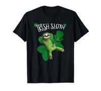 Fancy Chilling Irish Sloth Slothy St Pattys Day T-Shirt