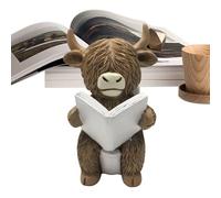 Fancy Cow Animal Statue Decoration - Cute Livestock Figure for Christmas Christmas Christmas Landscape in the Garden Outdoor Patio Yard or Cozy Shelf in s