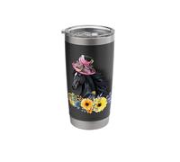 Fancy Derby Horse with Mint Julep and Roses Stainless Steel Insulated Tumbler