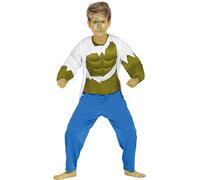 Fancy Drees Child Green Strongman Fiestas Guirca Blue 10-12 Years