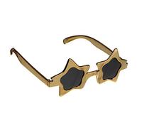 Bristol Novelty BA504 Star Glasses Gold, One Size Halloween