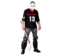 Fancy Dress Adult Dead Hockey Player Fiestas Guirca Black M