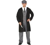 Fancy Dress Adult English Gangster Costume Fiestas Guirca Black M