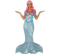 Fancy Dress Adult Mermaid Fiestas Guirca Blue S