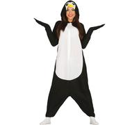 Fancy Dress Adult Penguin Pyjamas Fiestas Guirca Black L