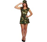 Fancy Dress Adult Sexy Army Girl (Medium)