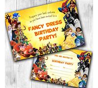 Fancy Dress Birthday Invitations Pack & Envelopes (WRITE ON) Click customize for prices