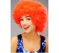 Fancy Dress Bright Red Curly Pop Wig