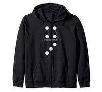 Fancy Dress & Carnival 3/4 Domino Stone Costume Zip Hoodie