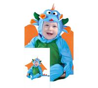 Fancy Dress Child Little Dragon Fiestas Guirca Blue 12-18 m