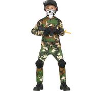 Child Military Boy Army Soldier Gamer Costume - 5-6 Years