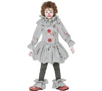 Fancy Dress Child Scary Clown Costume Fiestas Guirca Red 11-12 Years