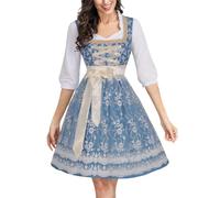 Fancy Dress Costume Adult Ladies Bavarian Oktoberfest Beer Girl Traditional Beer Festival Women Girl Outfit Fancy German Beer Festival Dirndl Dress for Oktoberfest Carnival Halloween Party