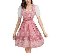 Fancy Dress Costume Adult Ladies Bavarian Oktoberfest Beer Girl Traditional Women Novelty Outfit German Dirndl for Carnival Halloween Party Costumes, Party Attire For Festivals