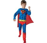 Fancy Dress Costume ~ Classic Comic Book Superman Childs Costume Ages 3-8 Years