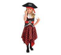 Fancy Dress Costume ~ Girls Pirate Girl Large Age 7-8