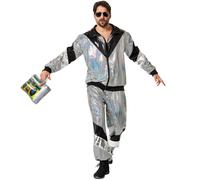 Fancy Dress Costume Men's Retro Disco Tracksuit 80's 90's Dress Up Outfit