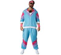 Fancy Dress Costume Men's Retro Tracksuit 80's 90's Dress Up Party Outfit
