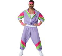 Fancy Dress Costume Men's Retro Tracksuit Dress Up Party 80's 90's Outfit