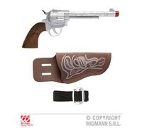 Fancy Dress Cowboy Gun With Holster - Belt Accessory Wild West Novelty Weapon - cowboy holster belt accessory wild west novelty weapon armor