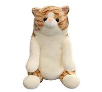 Fancy Dress Cute Fat Cat Small Lazy Cat Plush Doll Suitable as a Birthday Gift Beautiful Plush Doll for Friends The Singing and Talking Elephant Plays Peep-Look (Brown, One Size)