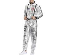 Fancy Dress For Adults Unisex Astronaut Costume From 'The Wandering Earth' Perfect For Halloween & Stage Performance(Silver,M)