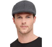 Smiffys 20s Gangster Flat Cap, Grey , 1920's Razzle Fancy Dress, Gangster Dress Up Hats