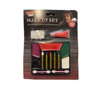 Fancy Dress Makeup Set - Face Paint Palette, Crayons, Fake Blood & Sponge Applicators Special Effects Makeup Kit for Halloween, Costume Parties, Theatre, Cosplay & Kids Creative Play