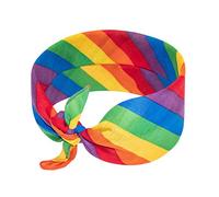 Henbrandt Rainbow Bandana for Men and Women Rainbow Head Covering Neckerchief Scarf Headband Neck Warmer Face Cover Hair Bandana Gay Pride Bandana LGBTQ Clothes Pride Accessories