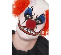 Smiffys Make-Up FX, Clown Kit, Multi-Coloured Grease, with Facepaints, Nose, Crayons & Sponge, Cosmetics and Disguises Fancy Dress, Clown Dress Up Cosmetics & Disguises.