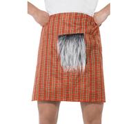 Fancy Dress Tartan Kilt Red With Sporran