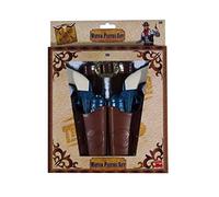 Smiffys Western Water Pistol Holsters & Belt - Blue - Fancy Dress Set Costume - fancy dress western water set costume pistol smiffys mens
