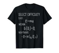 Fancy Equations of Motion | Nerdy Science Physics T-Shirt