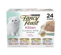 Fancy Feast Purina Tender Ocean Whitefish, Turkey, Chicken and Salmon Feasts Wet Kitten Food Variety Pack - (Pack of 24) 3 oz. Boxes