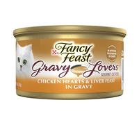 Fancy Feast Wet Cat Food, Gravy Lovers, Chicken Hearts & Liver Fest In Grilled Chicken Flavor Gravy, 3-Ounce Can, Pack Of 24