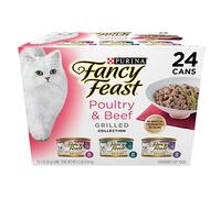 Fancy Feast Wet Cat Food, Grilled, Poultry & Beef Feast Variety Pack, 3-Ounce Can, Pack of 24 by Purina Fancy Feast