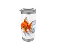 Fancy Floating Goldfish Isolated Stainless Steel Insulated Tumbler