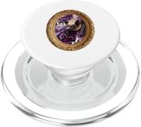 Fancy Fruit Bat, floral, peonies, gilded frame PopSockets PopGrip for MagSafe