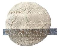 Fancy Heart-Shape Pattern Transparent Embossing Rolling Pins, Fondant Cupcake Cake Sugar Paste Roller, Non-Stick Embossed Baking Stick for Cake Decoration Mold Baking Supplies 16 * 1cm