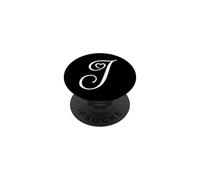 fancy Italic Initial Letter J name monogram heart graphic PopSockets Adhesive PopGrip