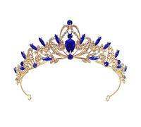 FANCY-J Crown Tiara For Women - Sparkling Rhinestones & Crystals - Comfortable Fit for All Head Sizes - Princess Birthday Parties, Weddings & Proms, Alloy