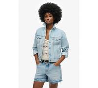 Superdry Embellished Denim Jacket Blue L Woman