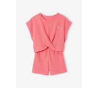 Fancy Knit T-Shirt & Shorts Set for Girls rose