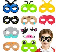 Fancy Land Passover 10 Plagues Masks Foam Passover Gifts for Kids Pesach Seder Decorations