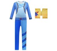 Fancy Movie Characters Dress Up Cosplay The Rise of Red Costume for Girls Fancy Dress Kids Outfits for Halloween Birthday Theme Party Outfi (blue, 11-12 Years)