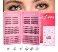 Fancy Muse Lash Clusters Book, 6 Style 268pcs Individual Lashes Wispy