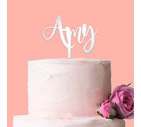 Fancy Pants Store Personalised Name Only Cake Topper: Mirror Acrylic